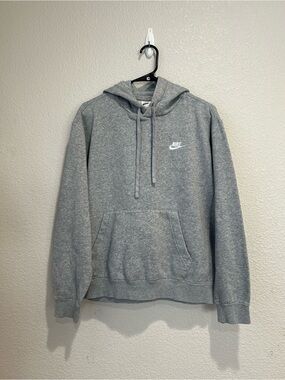 Nike Gray Hooded Sweatshirt, M